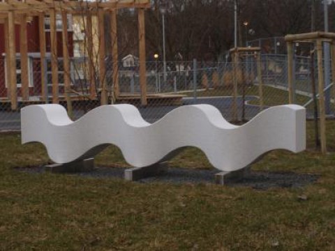 Sittskulptur Våg